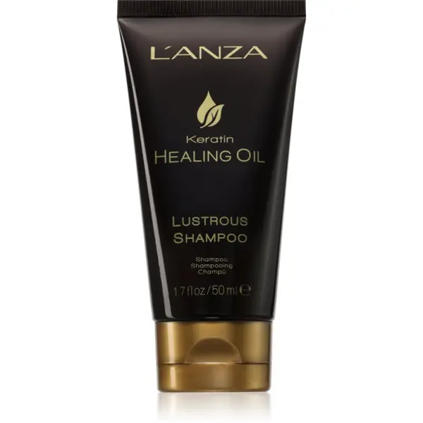 L'anza L'anza Keratin Healing Oil Lustrous Shampoo ревитализиращ шампоан за увредена коса 50 мл.