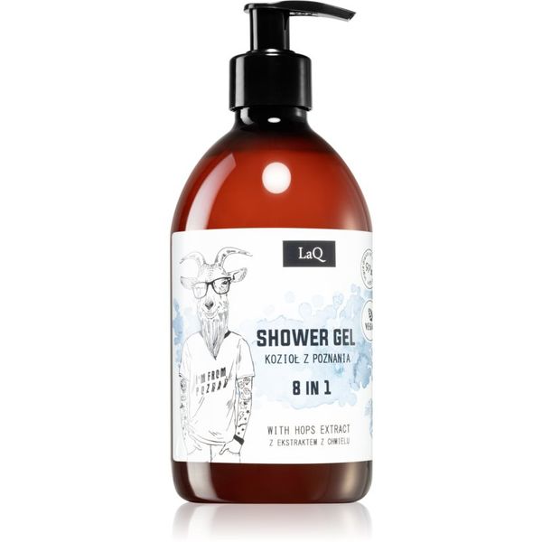 LaQ LaQ Goat From Poznaň освежаващ душ гел 8 в 1 екстракт от хмелни шишарки 500 мл.