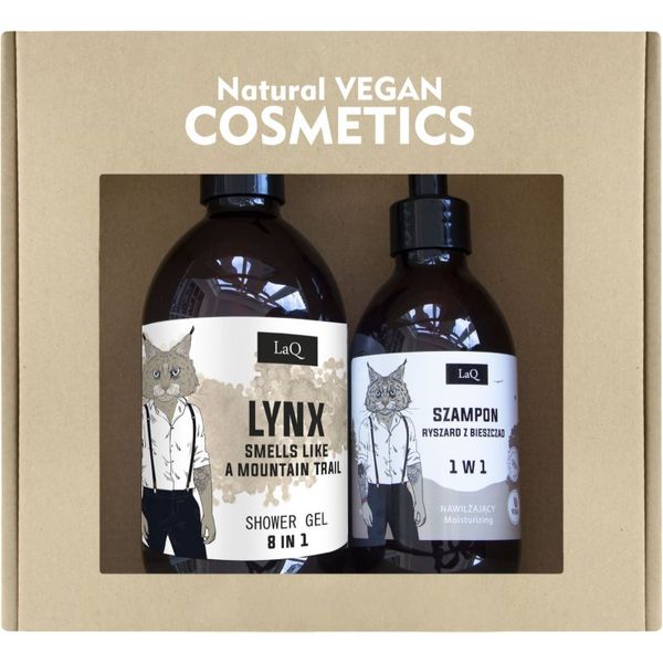 LaQ LaQ Lynx From Mountain коледен подаръчен комплект (за коса и тяло)