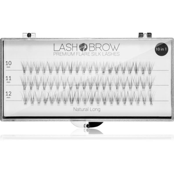 Lash Brow Lash Brow Premium Flare Silk Lashes изкуствени мигли Natural Long 1 бр.