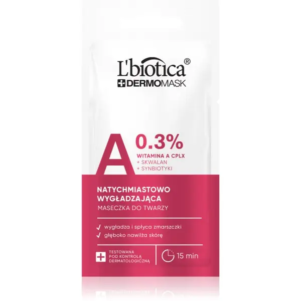 L’biotica L’biotica DermoMask A 0,3% изглаждаща маска за лице 8 мл.