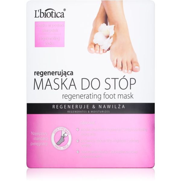 L’biotica L’biotica Masks регенерираща маска за ходила под формата на чорапи 32 мл.
