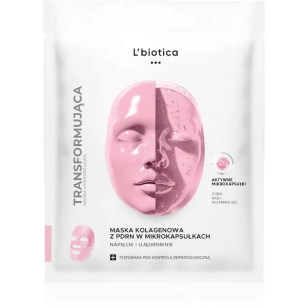 L’biotica L’biotica Transforming Collagen Mask with PDRN in Microcapsules колагенова маска за стягане на кожата 1 бр.