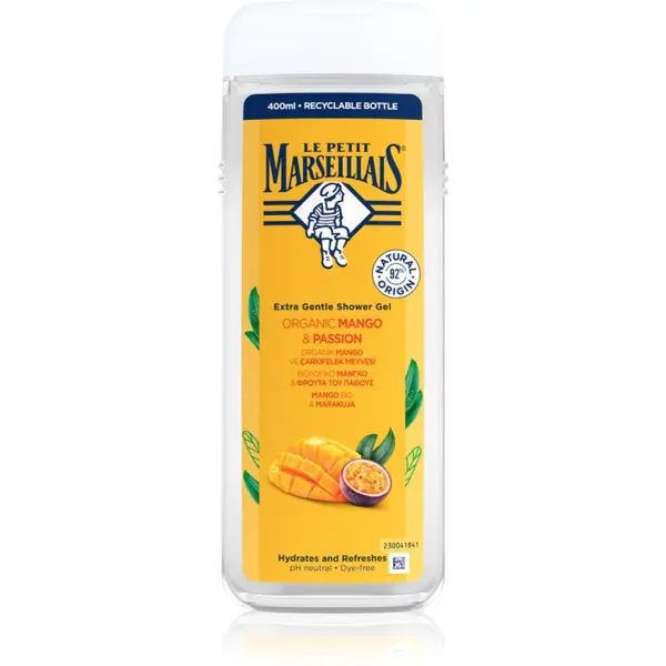 Le Petit Marseillais Le Petit Marseillais Mango BIO & Passion Fruit нежен душ гел 400 мл.