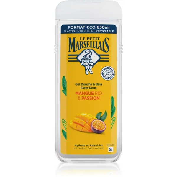 Le Petit Marseillais Le Petit Marseillais Mango BIO & Passion Fruit нежен душ гел 650 мл.