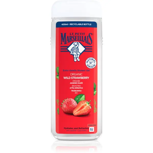 Le Petit Marseillais Le Petit Marseillais Organic Wild Strawberry нежен душ гел 400 мл.