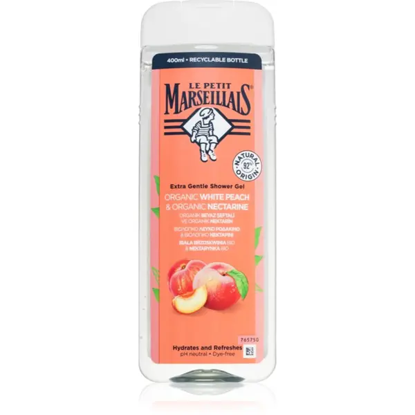 Le Petit Marseillais Le Petit Marseillais White Peach Bio & Nectarine Bio нежен душ гел 400 мл.