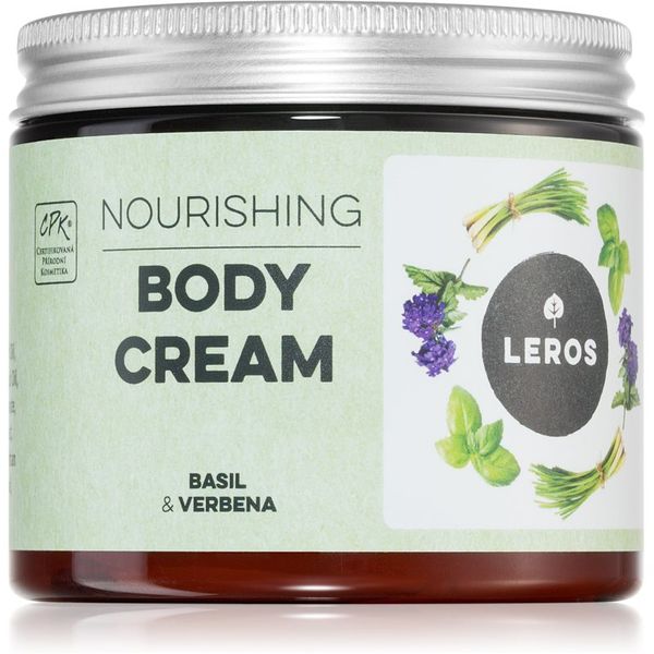 Leros Leros Body cream basil & verbena крем за тяло за подхранване и хидратация 200 мл.