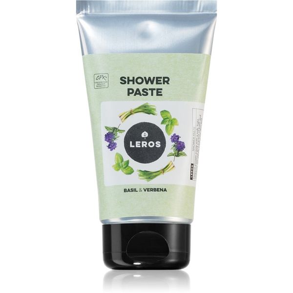 Leros Leros Shower paste basil & verbena натурална паста за подхранване и хидратация 130 мл.