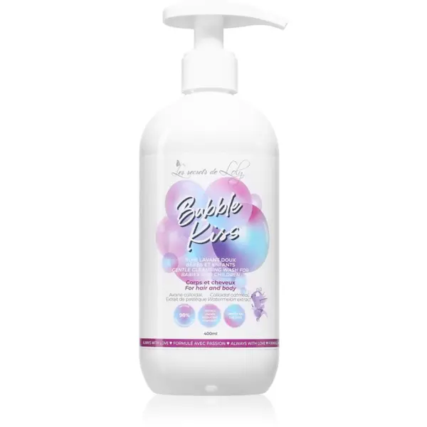 Les Secrets De Loly Les Secrets De Loly Bubble Kiss почистващ гел за тяло и коса за деца 400 мл.