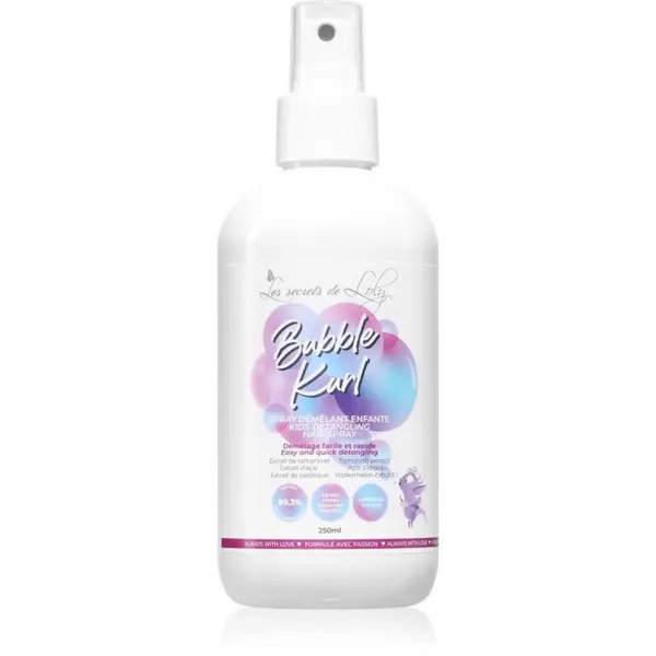 Les Secrets De Loly Les Secrets De Loly Bubble Kurl спрей за коса за по-лесно разресване на косата за деца 250 мл.