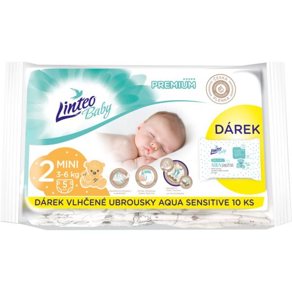 Linteo Linteo Baby Premium Mini еднократни пелени 3-6kg 5 бр.
