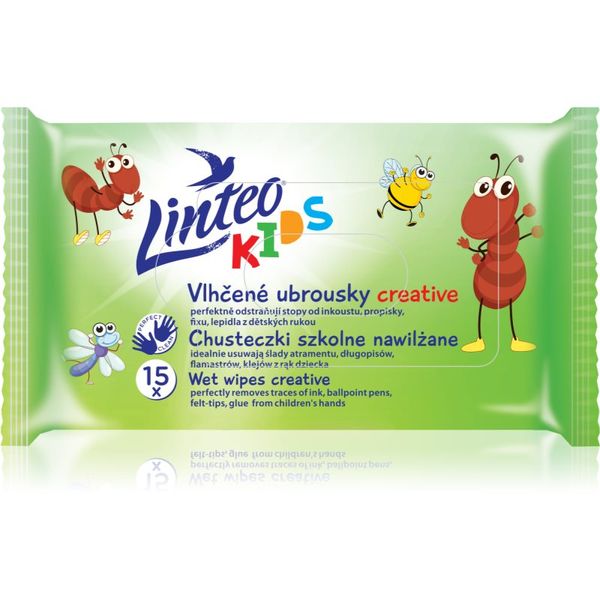 Linteo Linteo Kids Creative мокри кърпички за деца 15 бр.