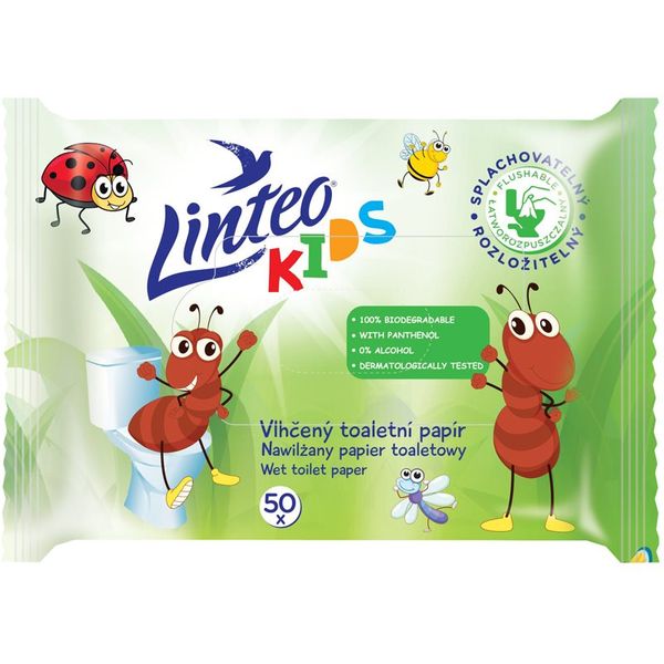 Linteo Linteo Kids Wet Toilet Paper влажна тоалетна хартия за деца 50 бр.