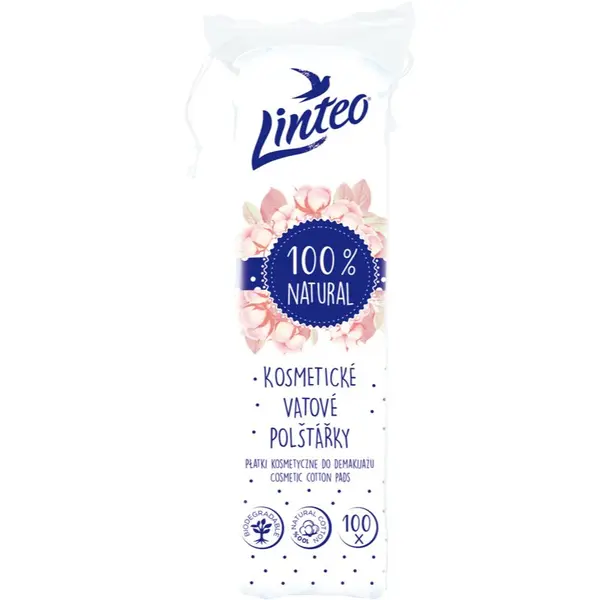 Linteo Linteo Natural Cotton Pads памучни подложки 100 бр.