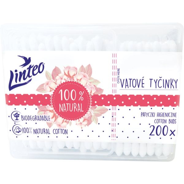 Linteo Linteo Natural клечки за уши контейнер 200 бр.