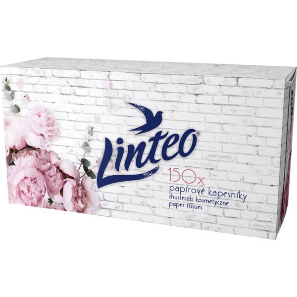Linteo Linteo Paper Tissues Two-ply Paper, 150 pcs per box хартиени кърпички 150 бр.