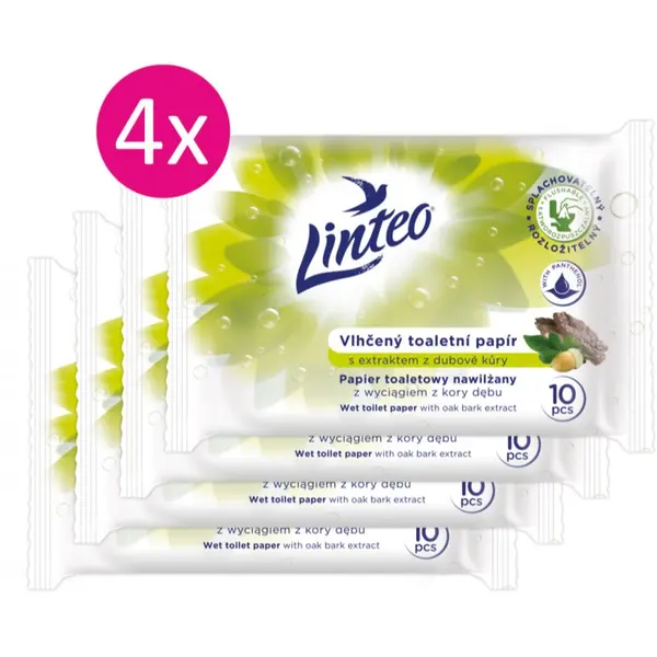 Linteo Linteo Wet Toilet Paper влажна тоалетна хартия 10x4 бр.