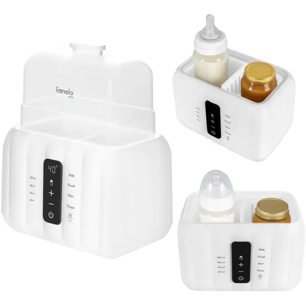 Lionelo Lionelo Thermup Double White Bottle Warmer 6in1 Многофункционален нагревател за бебешки бутилки 6 в 1 1 бр.