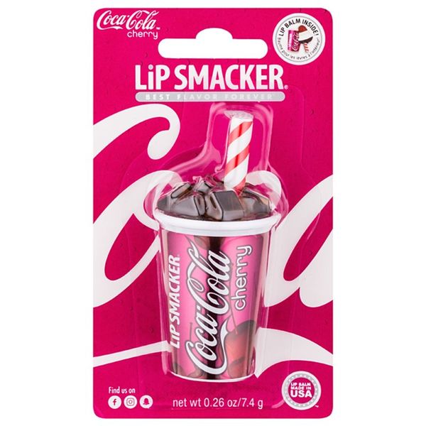 Lip Smacker Lip Smacker Coca Cola стилен балсам за устни в чашка вкус Cherry 7.4 гр.