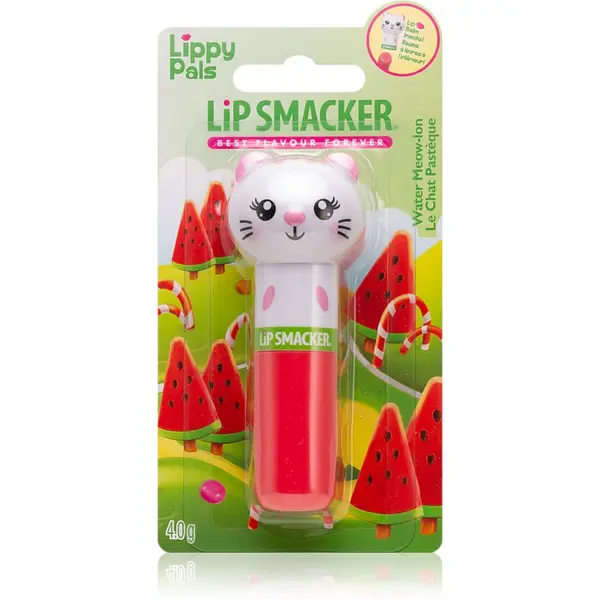 Lip Smacker Lip Smacker Lippy Pals подхранващ балсам за устни Water Meow-Ion 4 гр.