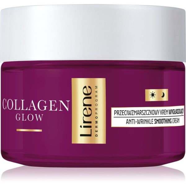 Lirene Lirene Collagen Glow 50+ изглаждащ крем за укрепване контурите на лицето 50 мл.