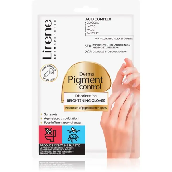 Lirene Lirene Derma Pigment Control Brightening Gloves ръкавици против пигментни петна 1 чифт