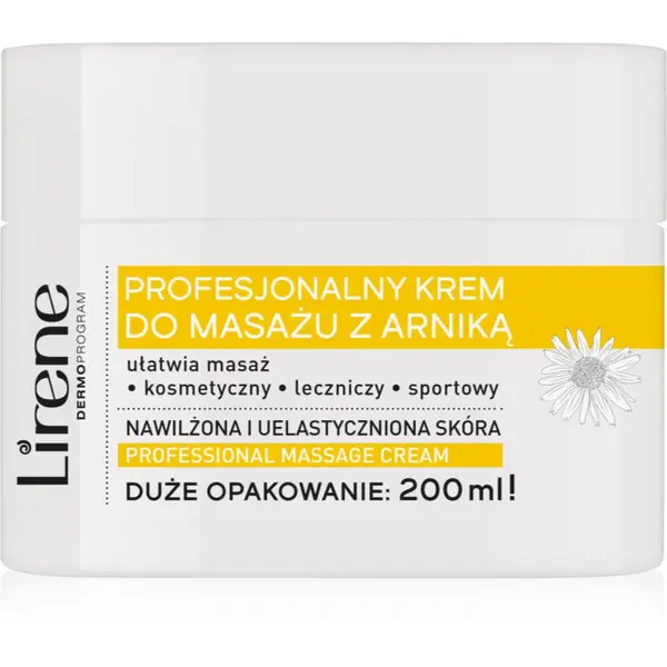 Lirene Lirene Massage Cream Arnica масажен крем с хидратиращ ефект 200 мл.