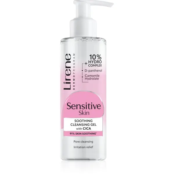 Lirene Lirene Sensitive skin мицеларен гел за чувствителна кожа на лицето 145 мл.