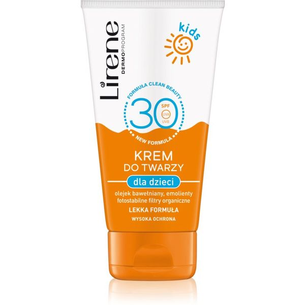 Lirene Lirene Sun care слънцезащитен крем за лице за деца SPF 30 50 мл.