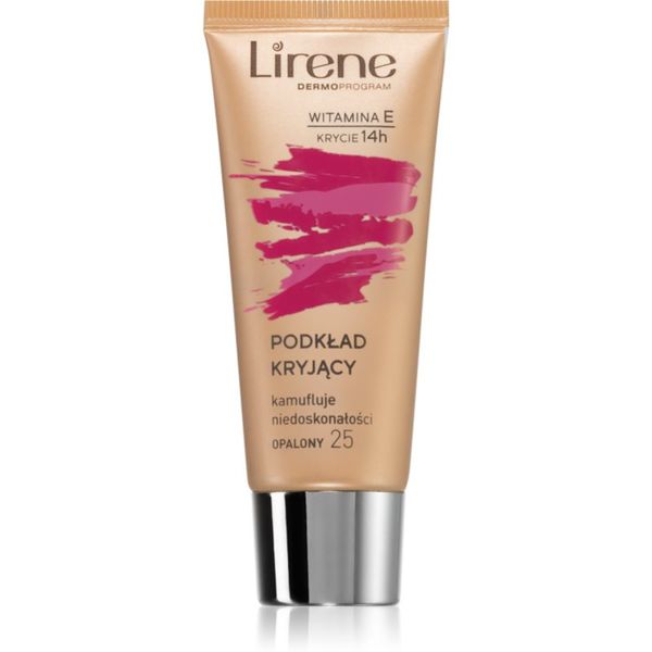 Lirene Lirene Vitamin E покриващ фон дьо тен- флуид цвят 25 Tanned 30 мл.