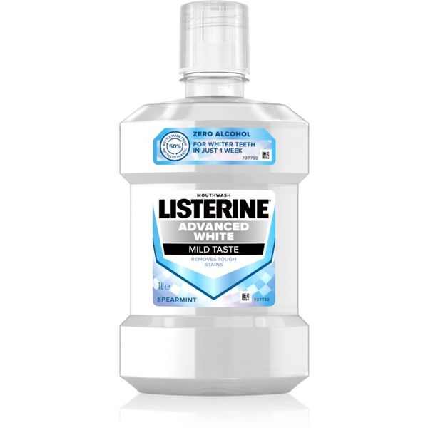 Listerine Listerine Advanced White Mild Taste вода за уста с избелващ ефект 1000 мл.