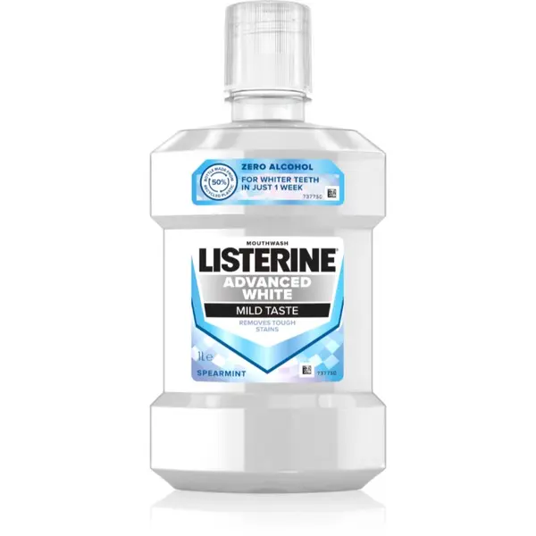 Listerine Listerine Advanced White Mild Taste вода за уста с избелващ ефект 1000 мл.