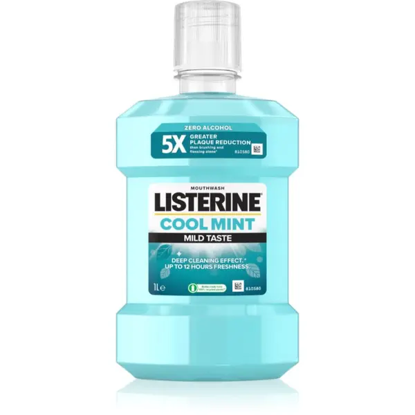 Listerine Listerine Cool Mint Mild Taste вода за уста без алкохол вкус Cool Mint 1000 мл.