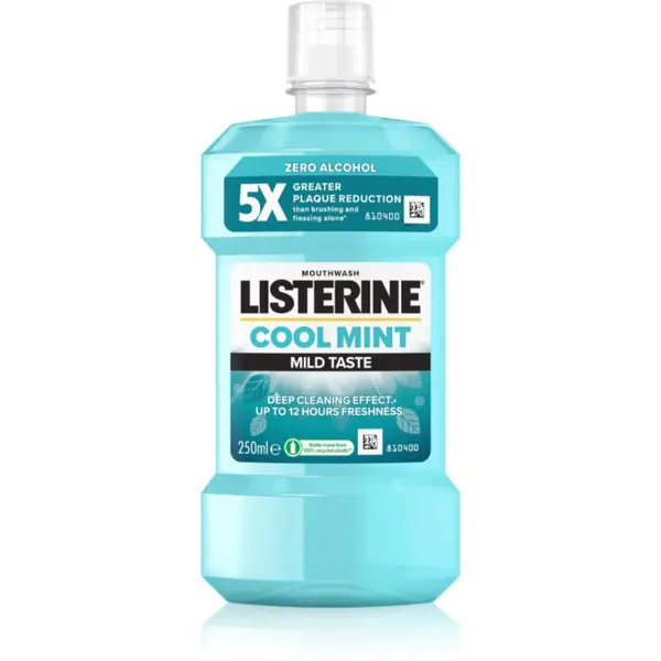 Listerine Listerine Cool Mint Mild Taste вода за уста без алкохол вкус Cool Mint 250 мл.