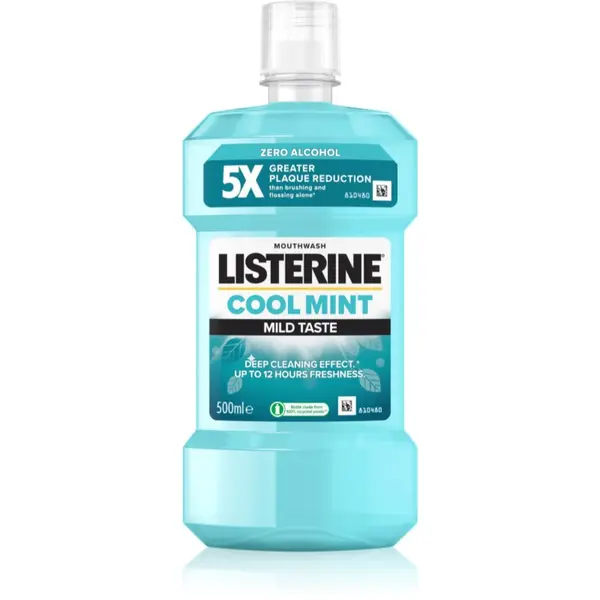 Listerine Listerine Cool Mint Mild Taste вода за уста без алкохол вкус Cool Mint 500 мл.