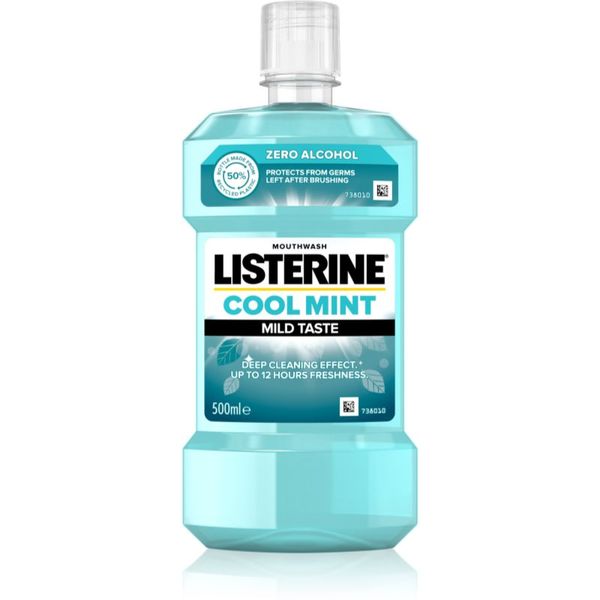 Listerine Listerine Cool Mint Mild Taste вода за уста без алкохол вкус Cool Mint 500 мл.