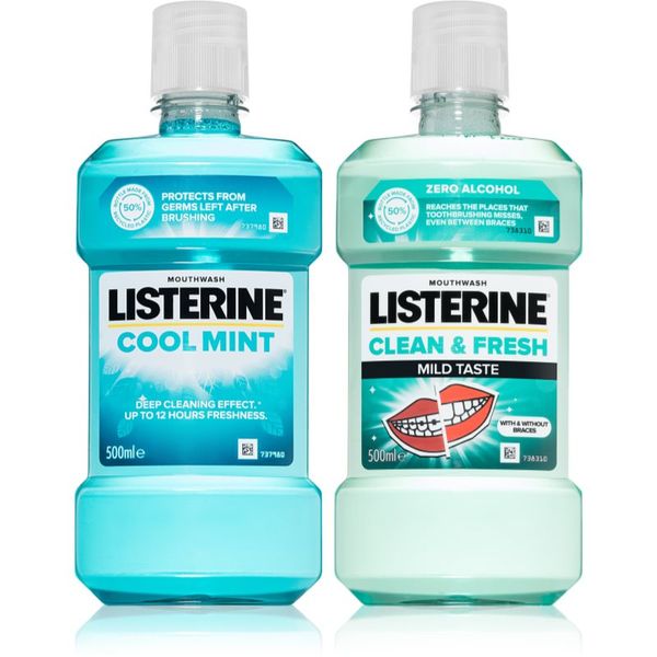 Listerine Listerine Duopack вода за уста (изгодна опаковка)