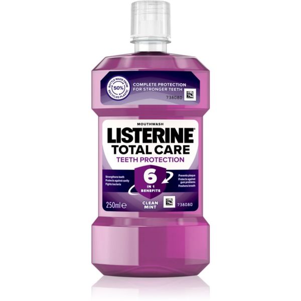 Listerine Listerine Total Care Teeth Protection вода за уста за цялостна грижа за зъбите и свеж дъх Clean Mint 250 мл.