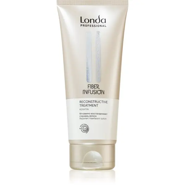 Londa Professional Londa Professional Fiber Infusion In-Salon Reconstructive Treatment възстановяваща маска за увредена коса с кератин 200 мл.