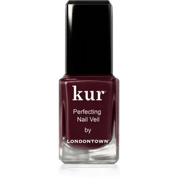 LONDONTOWN LONDONTOWN Kur Perfecting Nail Veil укрепващ лак за нокти цвят Cherry Cola 12 мл.