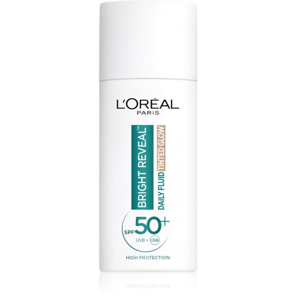 L’Oréal Paris L’Oréal Paris Bright Reveal озаряващ тониращ флуид Против тъмни петна SPF 50+ 50 мл.