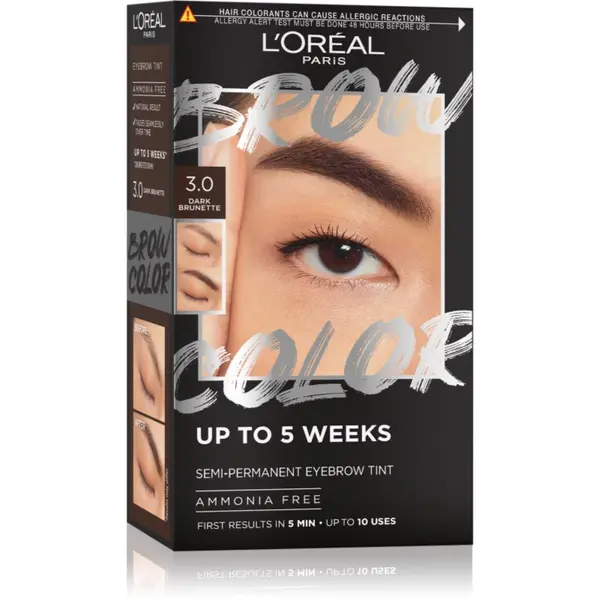 L’Oréal Paris L’Oréal Paris Brow Color цвят за вежди цвят 3.0 Dark Brunette 1 бр.