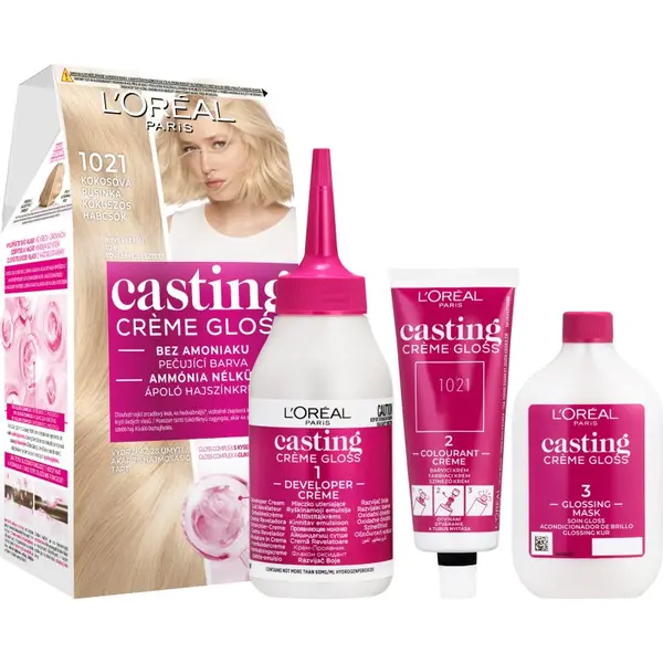 L’Oréal Paris L’Oréal Paris Casting Creme Gloss боя за коса цвят 1021 Coconut Kiss 1 бр.