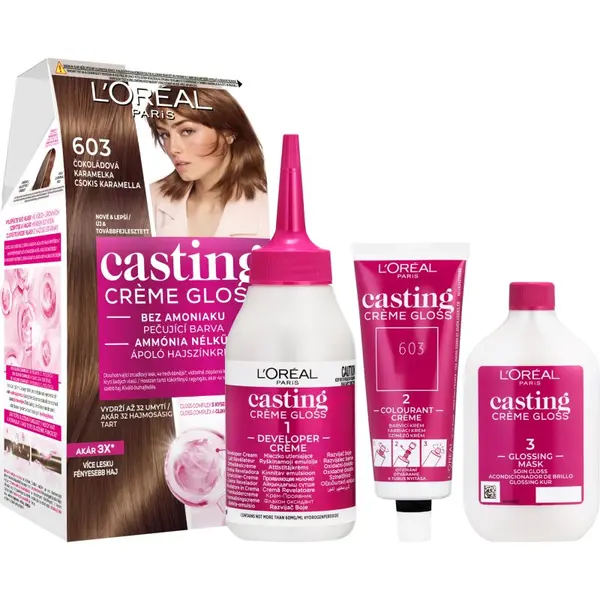 L’Oréal Paris L’Oréal Paris Casting Creme Gloss боя за коса цвят 603 Chocolate Caramel 1 бр.