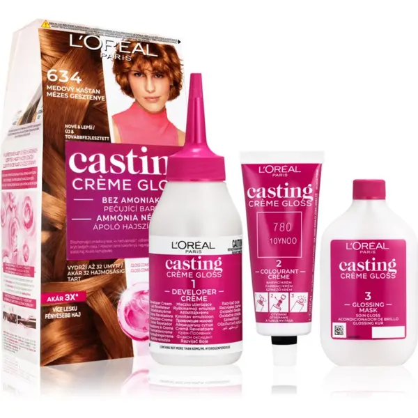 L’Oréal Paris L’Oréal Paris Casting Creme Gloss боя за коса цвят 634 Miel Marron 1 бр.