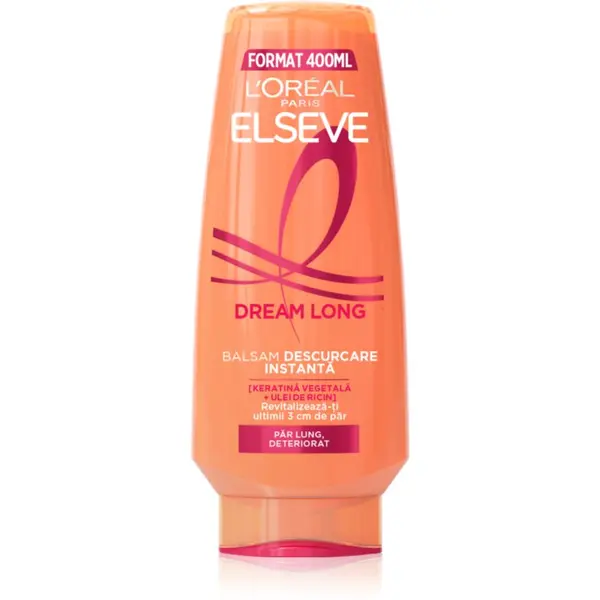 L’Oréal Paris L’Oréal Paris Elseve Dream Long балсам за коса за по-лесно разресване на косата 400 мл.
