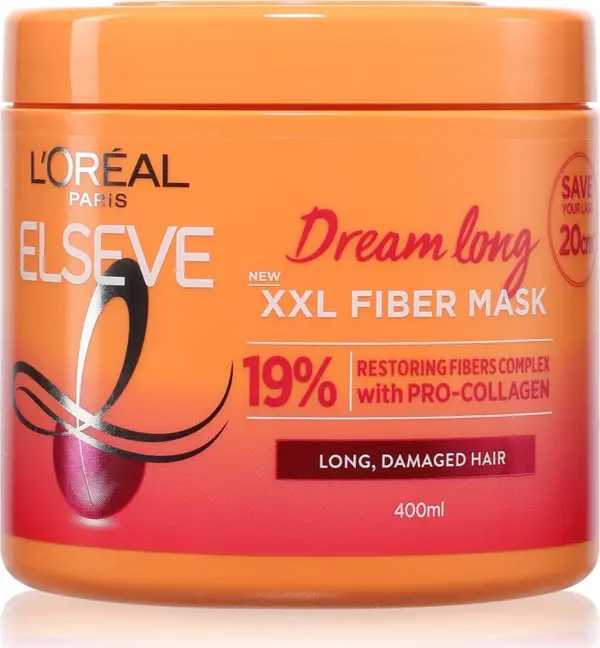 L’Oréal Paris L’Oréal Paris Elseve Dream Long регенерираща маска за коса за слаба, изтощена коса 400 мл.