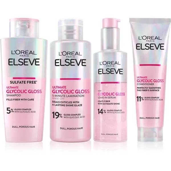 L’Oréal Paris L’Oréal Paris Elseve Glycolic Gloss комплект За коса