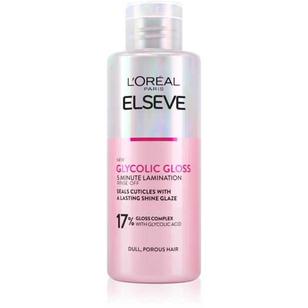 L’Oréal Paris L’Oréal Paris Elseve Glycolic Gloss маска за коса за изглаждане и възстановяване на увредена коса 200 мл.